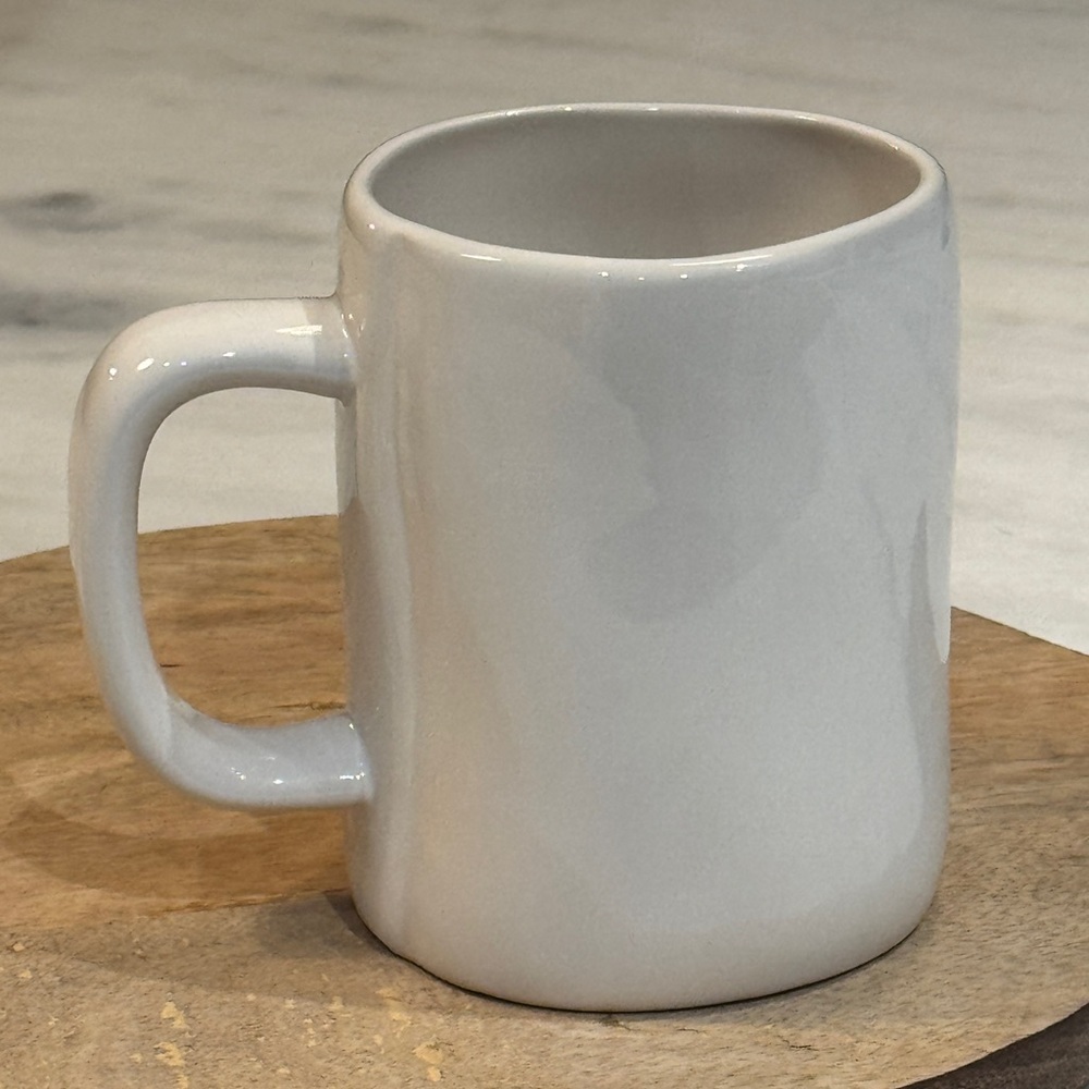 Rae Dunn AGRADECIDA “Grateful” Espanol Coffee Tea Mug White Ceramic - Picture 2 of 5